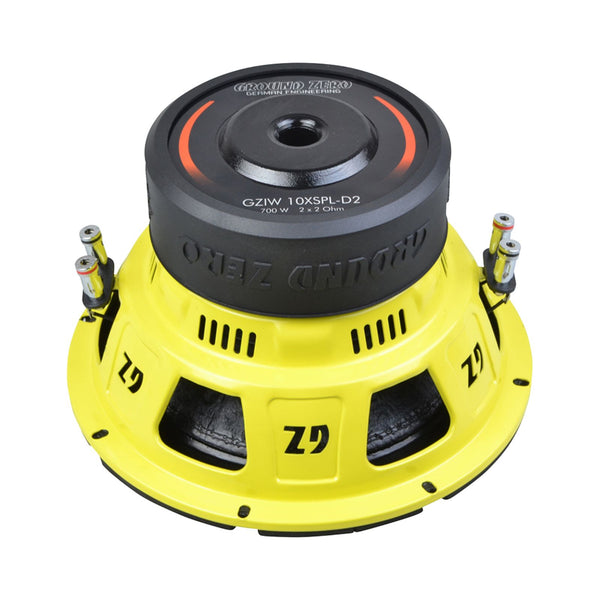 Ground Zero GZIW 10XSPL-D2 10″ Dual 2 Ohm Subwoofer 500w