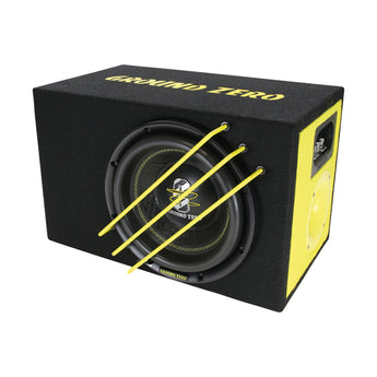 Ground Zero Radioactive GZRB 25SPL Vented 10" SPL Subwoofer Loaded Enclosure - CEN