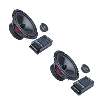 Ground Zero Radioactive GZRC 165.2SQX 6.5 Inch 2 Way SQ Component Speakers 120w - CEN