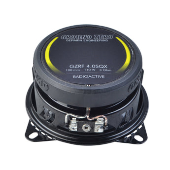 Ground Zero Radioactive GZRF 4.0SQX 4 Inch 2 Way Coaxial Speaker System 70w RMS - CEN