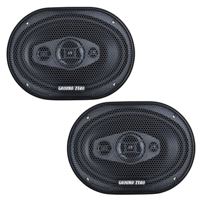 Ground Zero GZRF 69SQX 6x9″ Coaxial Speakers 130w RMS