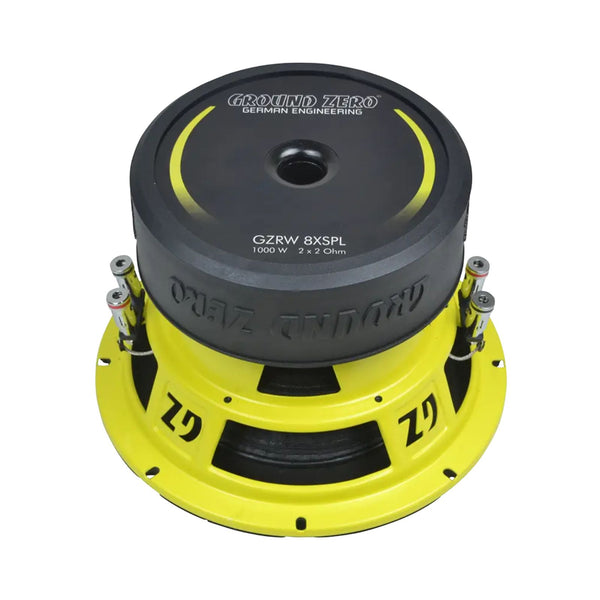 Ground Zero GZRW 8XSPL 8″ Dual 2 Ohm Subwoofer 500w RMS