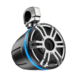 Hertz Marine HTX 8H S-FL-G 8 Inch 2 Way Tower RGB LED Coaxial Speaker 200w RMS