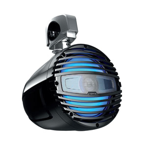 Hertz Marine HTX 8 M-CL-C 8 Inch 2 Way Tower RGB LED Coaxial Speaker 100w RMS