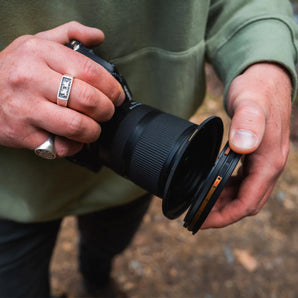PolarPro 77mm Helix Base Plate and Defender Cap for Helix MagLock Filters