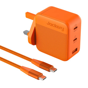 Jackery 3-Port Fast Charger 102W GaN USB-C & USB-A Ports