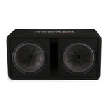 Kicker 48DCWR122 Dual 12 Inch CompR Ported Loaded Subwoofer Enclosure 1000w RMS - CEN