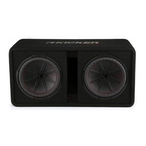 Kicker 48DCWR122 Dual 12 Inch CompR Ported Loaded Subwoofer Enclosure 1000w RMS - CEN