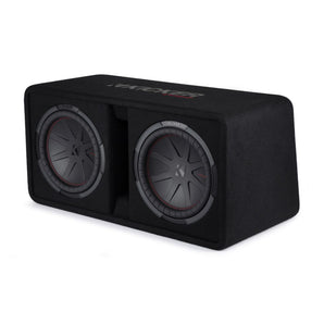 Kicker 48DCWR122 Dual 12 Inch CompR Ported Loaded Subwoofer Enclosure 1000w RMS - CEN