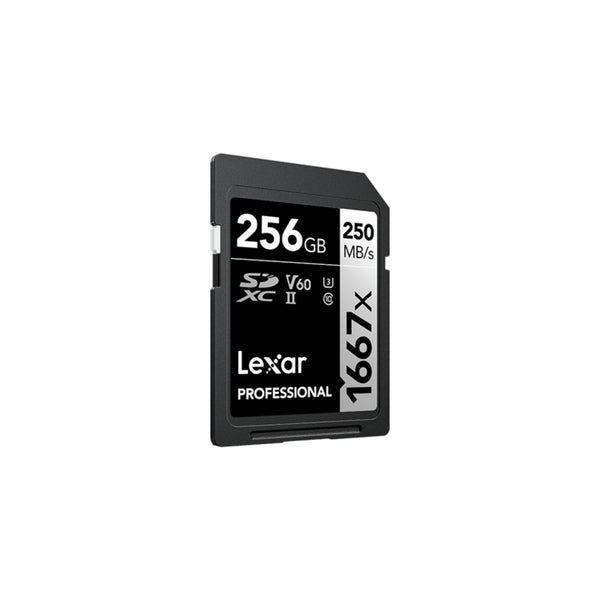 Lexar 256GB Professional 1667x SDXC UHS-II Card Silver Series Class 10 U3 V60
