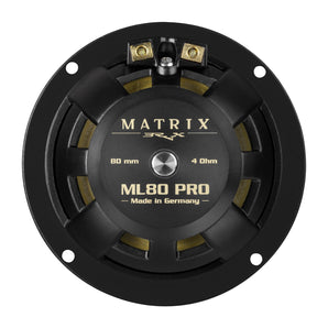 Brax Matrix ML80 PRO 3 Inch High End Midrange Car Speakers 100w RMS Pair