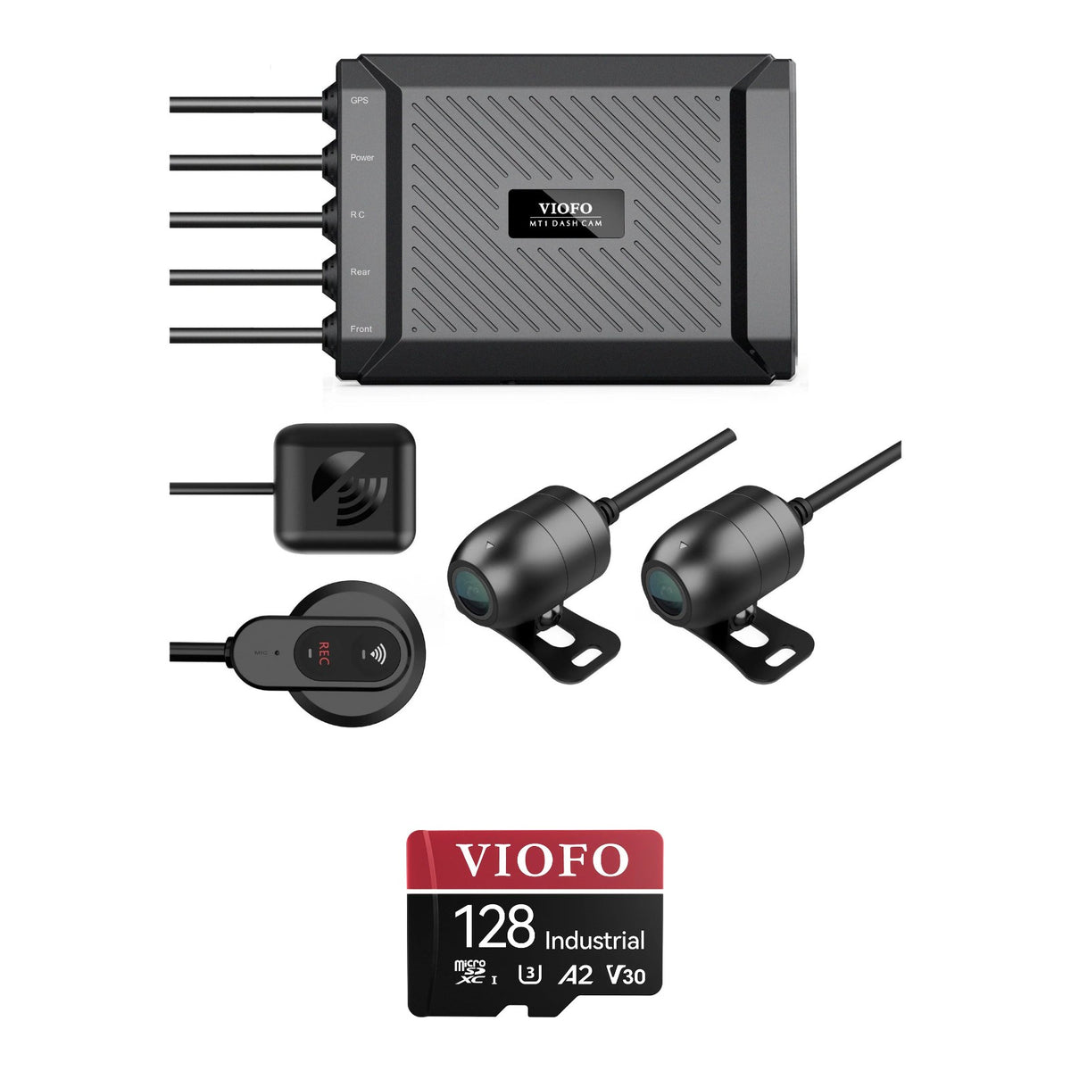 Viofo MT1 Motorcycle Dash Cam 128GB Bundle