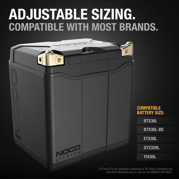NOCO Lithium NLP30 700A Powersport Motorcycle Battery