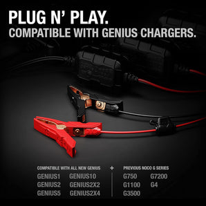 NOCO GC014 X-Connect XL Battery Clamps M10 Eyelets for Genius 1 2 5 10 G Series