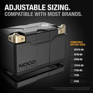 Noco Lithium NLP9 12V 400A Group 9 Powersport Motorcycle Motorbike Battery