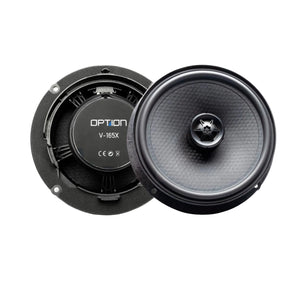Option Audio V-165X Plug & Play Coaxial Speakers for Volkswagen Skoda Seat