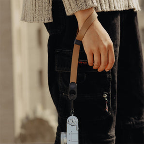 Peak Design Cuff Leather Tan Camera Wrist Strap with Quick Release Anchors