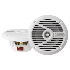 Alpine SPS-M601W 6.5 Inch Marine Coaxial Speakers 30w RMS