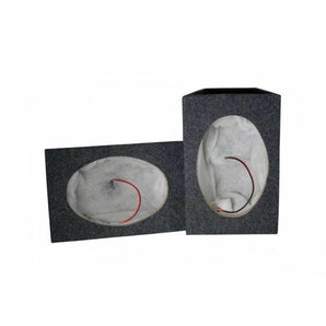 Stinger 6x9 Speaker Boxes SS69HBB Black Carpet MDF Enclosure Sold as a Pair