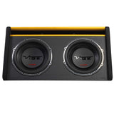 Vibe Subwoofer Enclosure Slick MIT Twin 12 Inch Passive Sub Bass Box 1000w RMS - CEN