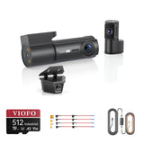 Viofo T340TW 4CH + HK6-F Fuse Tap + 512GB Card Bundle