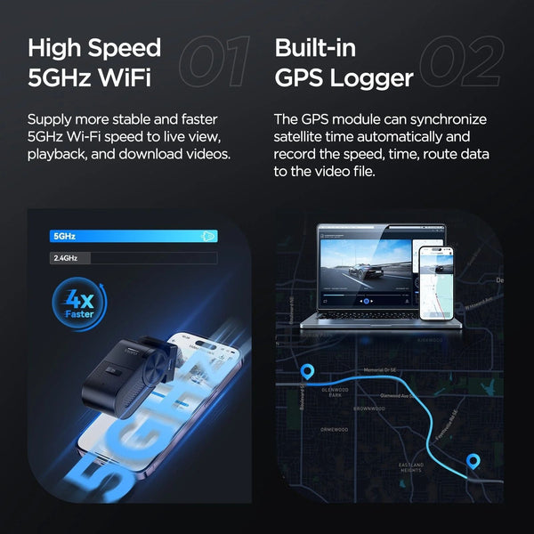Viofo VS1 Mini Dash Cam Front 1 Channel 2K Quad HD 30FPS