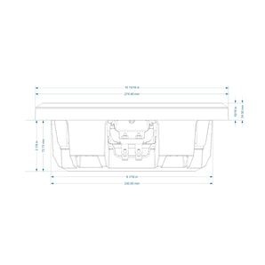 Wavtech 10 Inch Professional Series Shallow Subwoofer ThinPro10 Sub 2 Ohm - CEN