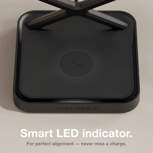 NOCO XGrid XDS3B 3-in-1 Qi2 Wireless Charging Stand Black