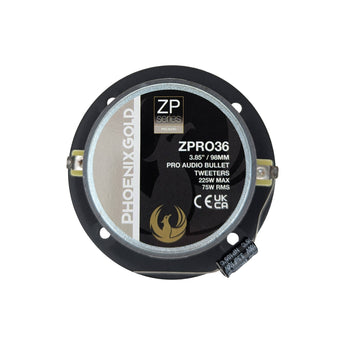 Phoenix Gold ZP Series ZPRO36 3.8 Inch Pro Audio Tweeter 75w RMS Pair - CEN