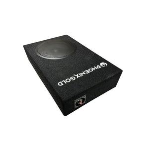 Phoenix Gold ZX18PBS ZX Series 8 Inch Sub Slim Subwoofer Enclosure Box 200w RMS