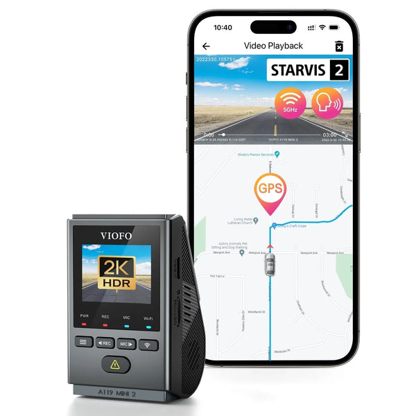 Viofo A119 Mini 2 2K 60fps front dash cam