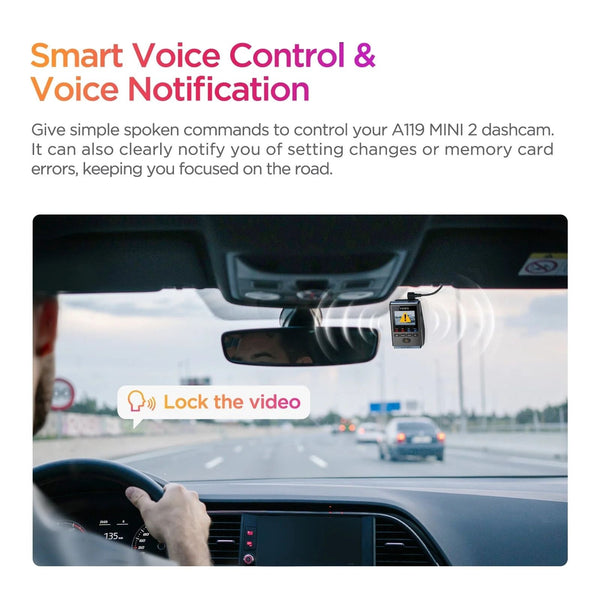 Viofo A119 Mini 2 2K 60fps front dash cam