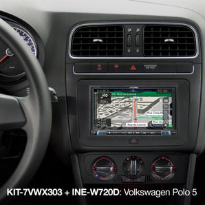 Alpine KIT-7VWX303 7 Inch Installation Kit Facia Steering Controls VW Seat Skoda - CEN