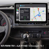Alpine KIT-F9VW-T61 Installation Kit for VW T6.1, Compatible with Halo 9 or Halo 11 - CEN
