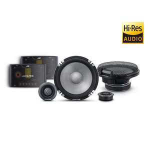 Alpine R2-S652 Speakers 6.5 Inch 16.5cm 2022 R Series Pro 2 Way Component 100w - CEN