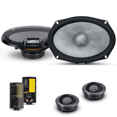 Alpine R2-S69C Speakers 6x9 Inch 2022 R Series 2 Way Parcel Shelf Component 100w