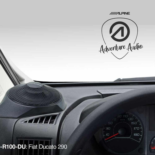 Alpine SPC-R100-DU Full Range 12cm Dash Pod Speakers for Fiat Ducato 3 45w RMS - CEN