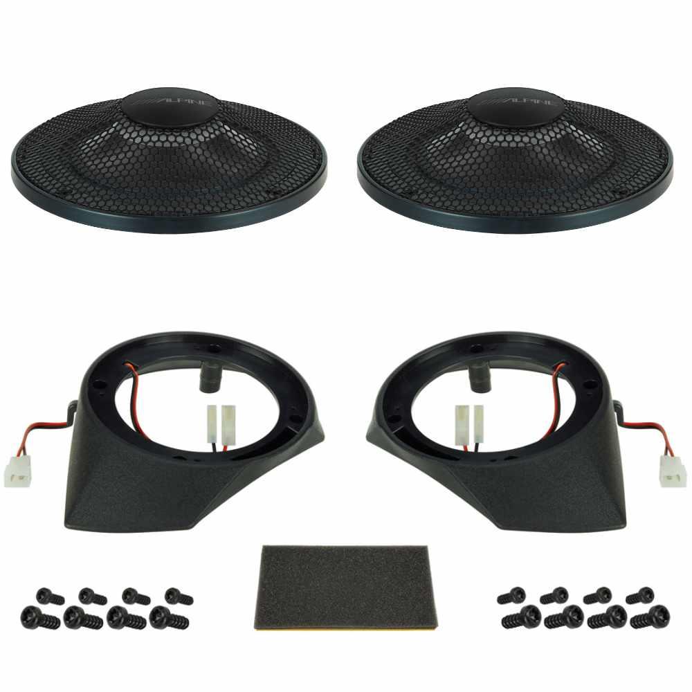 Alpine SPC-R100-DU Full Range 12cm Dash Pod Speakers for Fiat Ducato 3 45w RMS - CEN