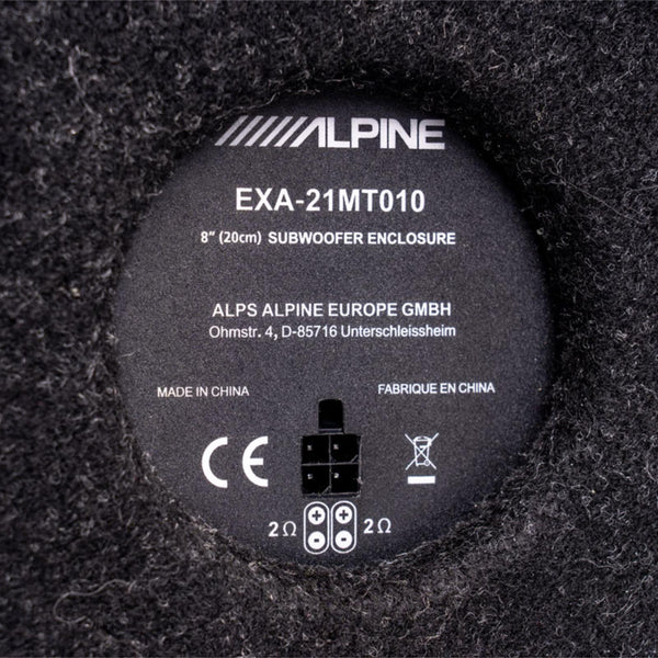 Alpine SWC-D84T6 Underseat Subwoofer Sub Enclosure for Volkswagen Transporter T6 - CEN