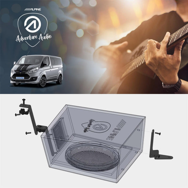 Alpine SWC-W84TRA7 Underseat Subwoofer Enclosure for Ford Transit MK7 & Custom - CEN