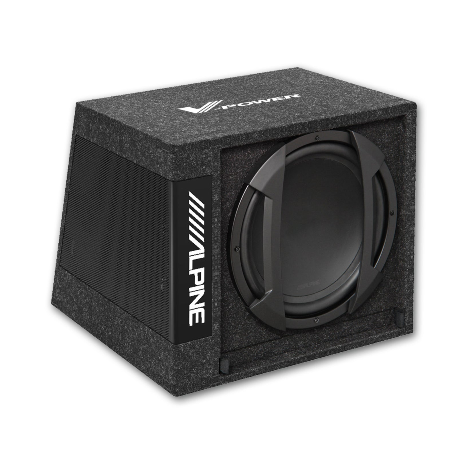 Alpine Sub Comp Alpine SWD-355 Subwoofer Amplified Powered Active Sub with Wired Remot ...