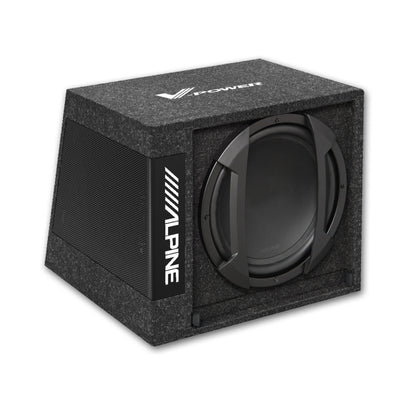 Alpine SWD-355 Subwoofer Amplified Powered Active Sub with Wired Remote 150w RMS