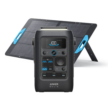Anker SOLIX C300X DC Solar Generator Portable Battery + PS100 100w Solar Panel - CEN