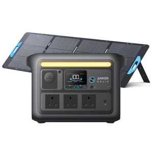 Anker C800X Plus Solar Generator Portable Battery + SOLIX PS200 200w Solar Panel - CEN