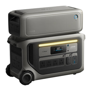 Anker SOLIX F3000 Portable Power Station & BP3000 Expansion Battery 6144Wh