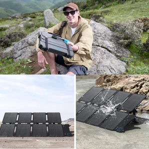 Anker SOLIX 100w Portable Solar Panel PS100X Foldable to A4 Size for C300X Series