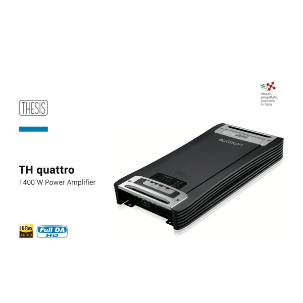 Audison Thesis TH Quattro Amplifier Class A B 4 Channel Stereo Amp 1040w RMS - CEN