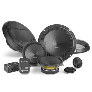 Audison Prima APK 163 6.5" Woofer 4" Mid 1" Tweeter Component Speakers 125w RMS - CEN