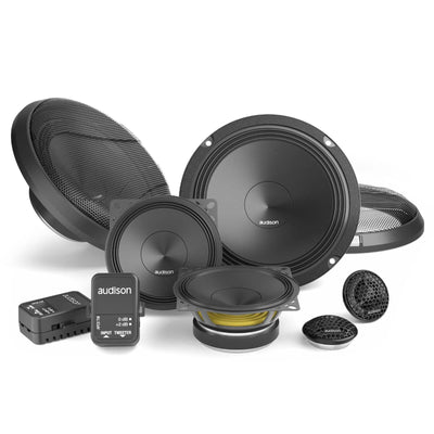 Audison Prima APK 163 6.5" Woofer 4" Mid 1" Tweeter Component Speakers 125w RMS