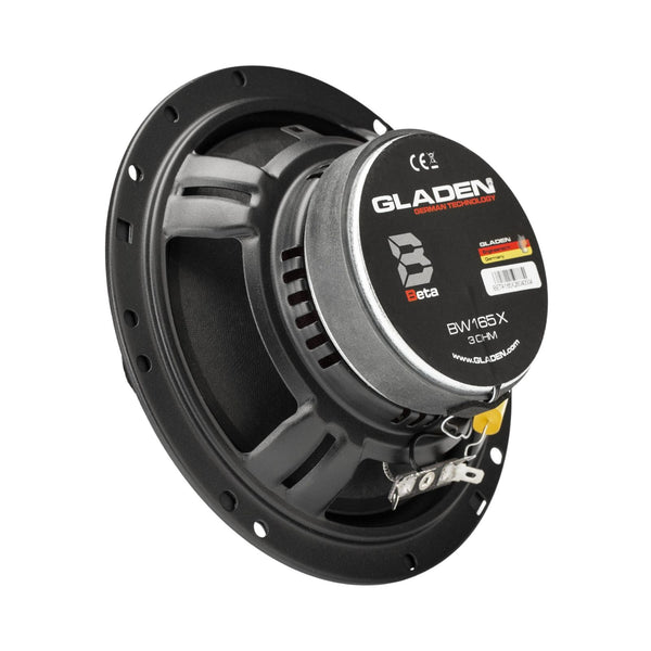 Gladen Beta 165-X 6.5 Inch 3 Ohm Coaxial Speakers 60w RMS